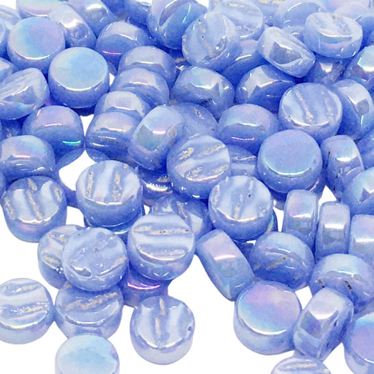 Dots Pearlised 8mm   Pale Blue