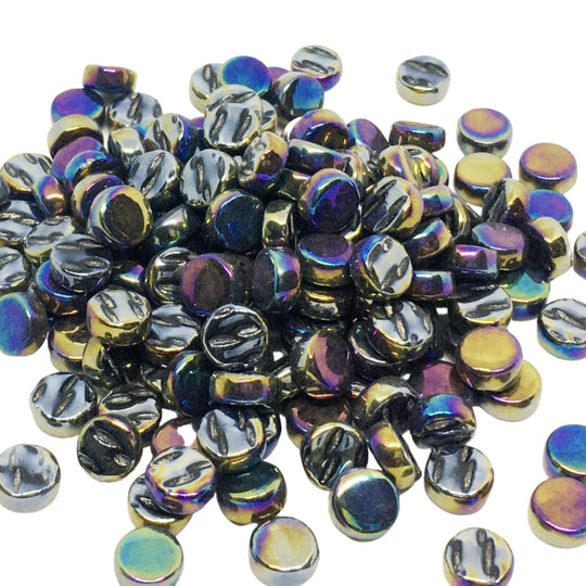 Dots Pearlised 8mm   Opal Black