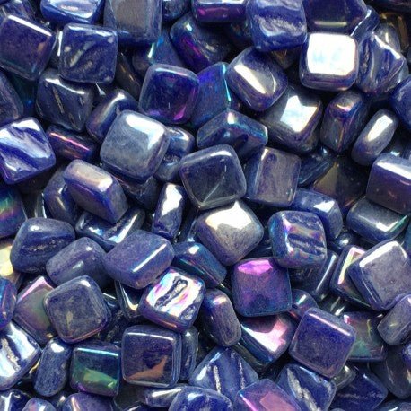 Ottoman Parelmoer 8mm Koningsblauw