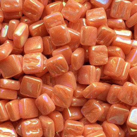 Ottoman Parelmoer 8mm Mandarijn