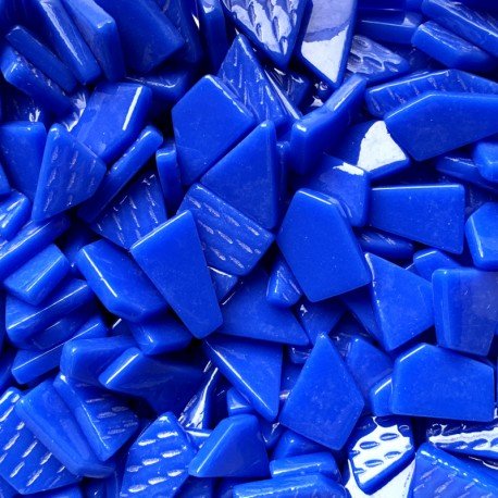 Ottoman Puzzle  Bleu Brilliant
