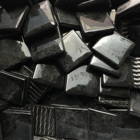 Pâte de Verre 25mm  Opal Black