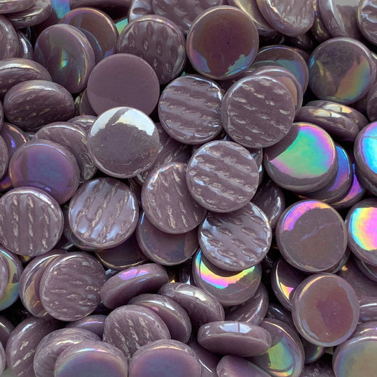 Glas-Pastillen Perle 18mm  Flieder 