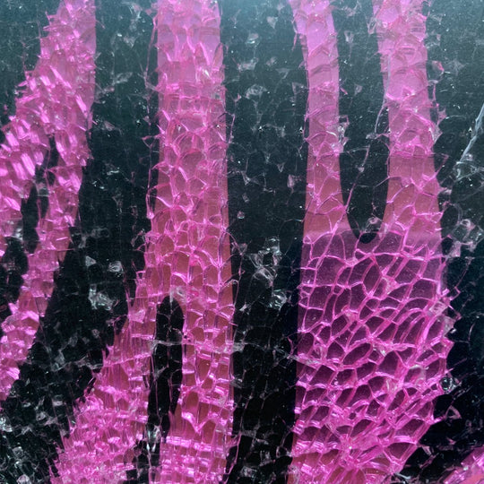 Safety Glass Zebra Lila/Zwart