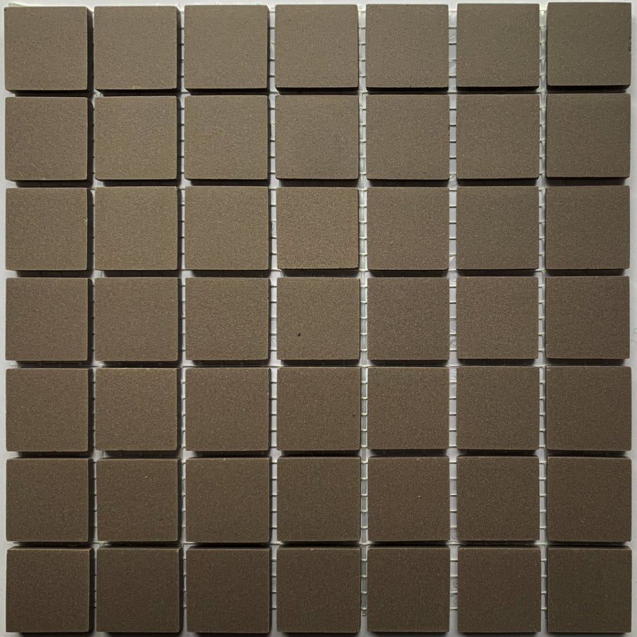 Winckelmans Anthracite – carreaux de mosaïque mats de 20x20 mm sur filet