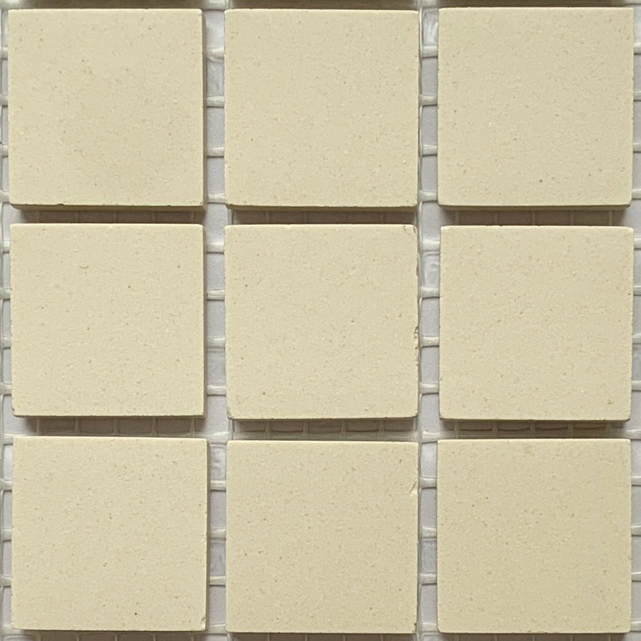 Winckelmans Blanc – carreaux de mosaïque mats de 20x20 mm sur filet