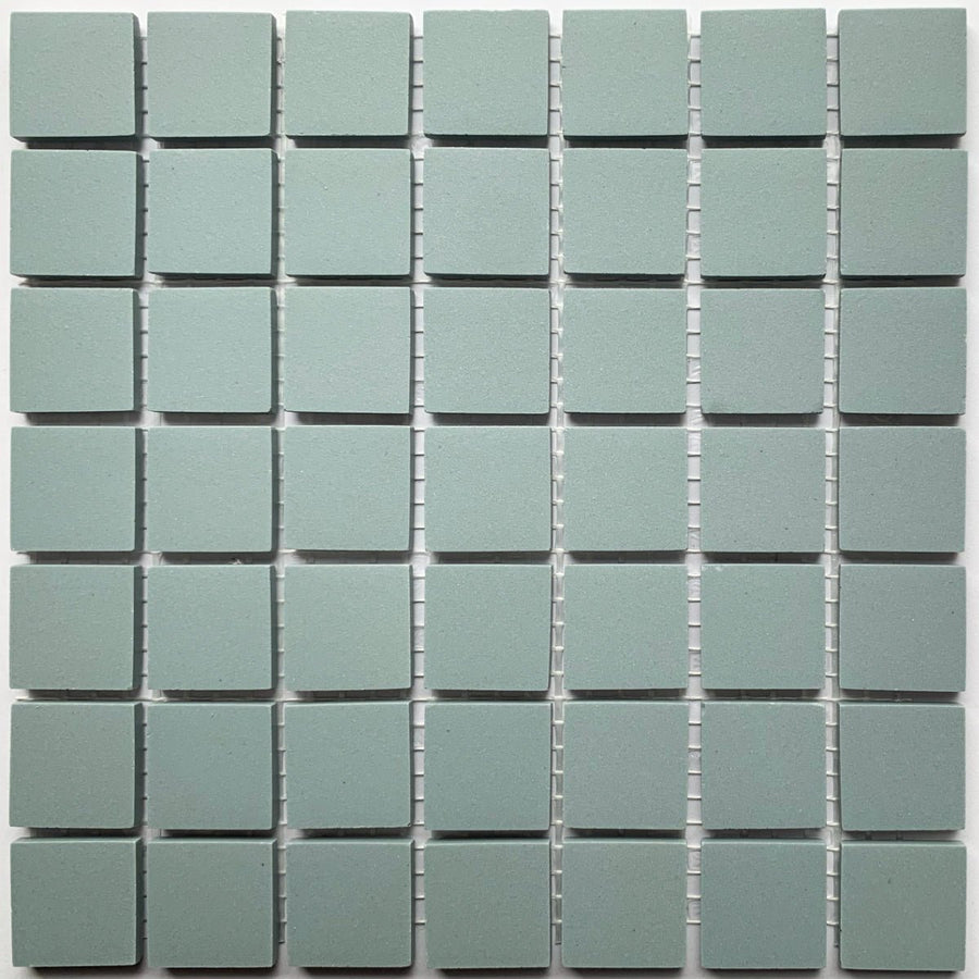 Winckelmans Bleu Pale – carreaux de mosaïque mats de 20x20 mm sur filet