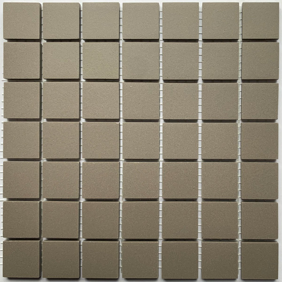 Winckelmans Gris – carreaux de mosaïque mats de 20x20 mm sur filet