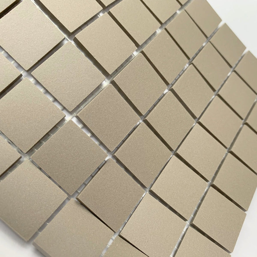 Winckelmans Gris – carreaux de mosaïque mats de 20x20 mm sur filet