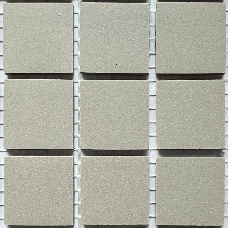 Winckelmans Gris Pale – carreaux de mosaïque mats de 20x20 mm sur filet