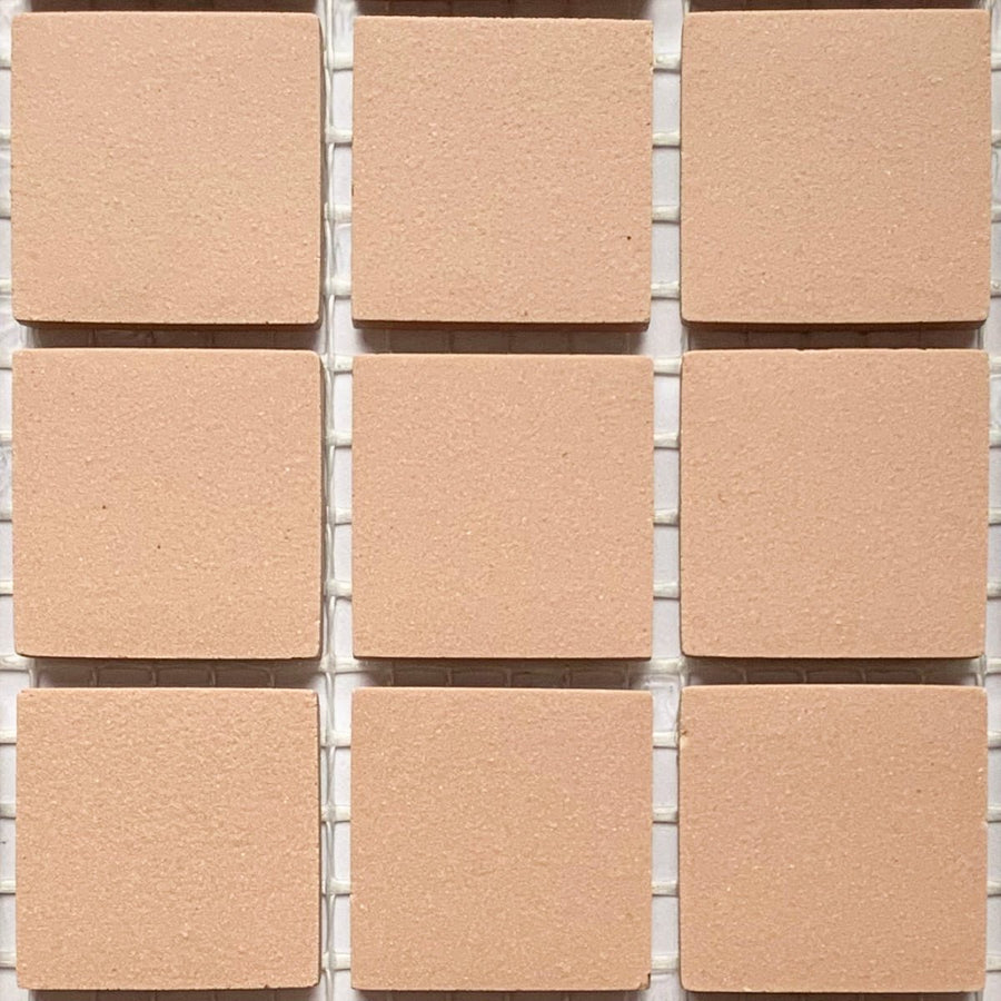 Winckelmans Vieux Rose – pastilhas de mosaico mates de 20x20 mm sobre rede