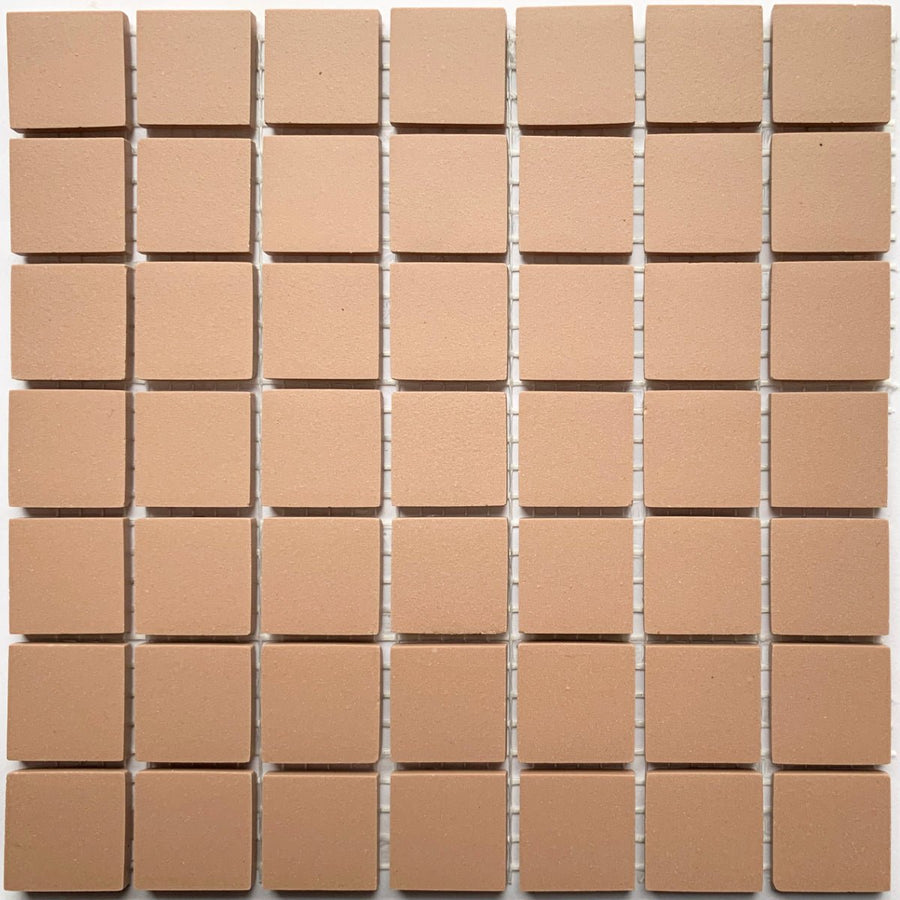 Winckelmans Vieux Rose – pastilhas de mosaico mates de 20x20 mm sobre rede