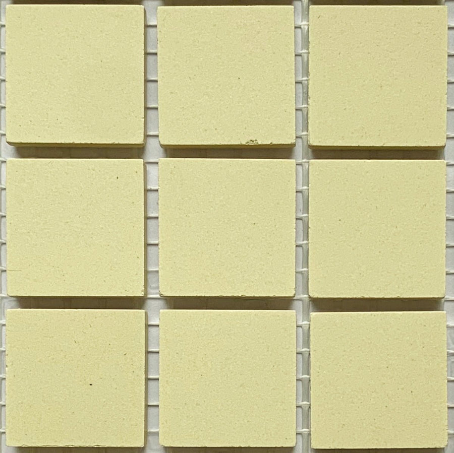 Winckelmans Vanille – matte mozaïektegels van 20x20 mm op gaas