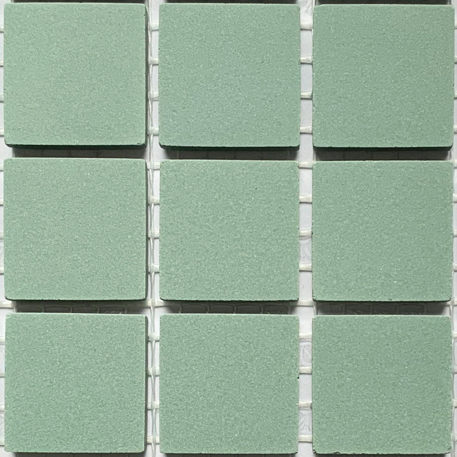 Winckelmans Vert – carreaux de mosaïque mats de 20x20 mm sur filet